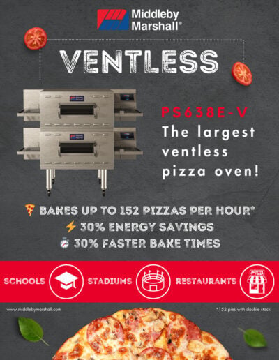 Middleby Marshall Ventless Pizza Oven: PS638E-V