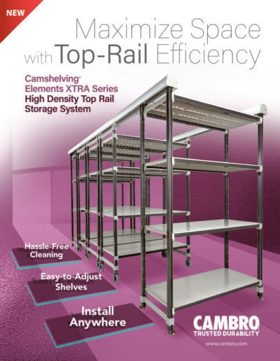 Cambro High Density Top Rail