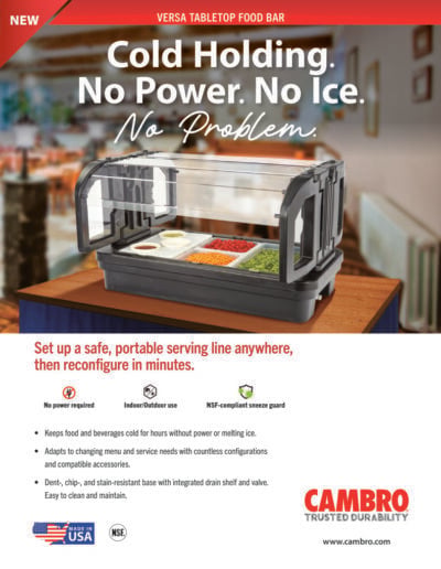 Cambro Versa Tabletop Food Bar