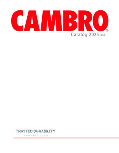 Cambro Catalog 2025